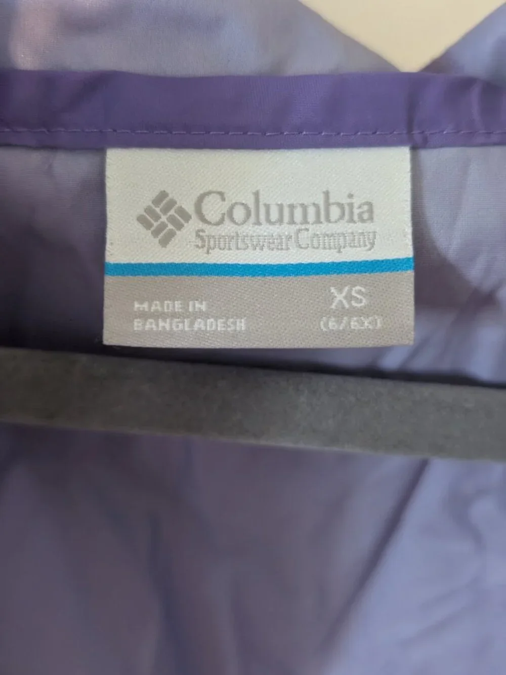Columbia EUC Purple Rain Jacket - Size XS (6-6x)